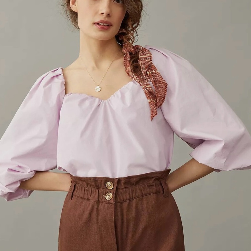 NWT Anthropologie X Mare Mare Janine Sweetheart Blouse - Large
